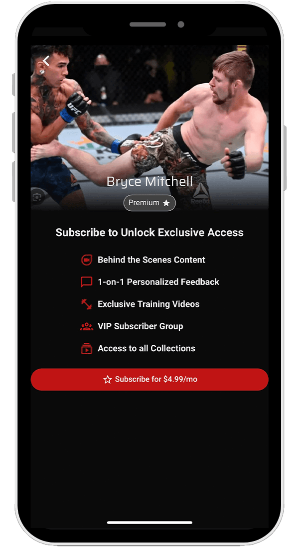 subscription confirmation screen